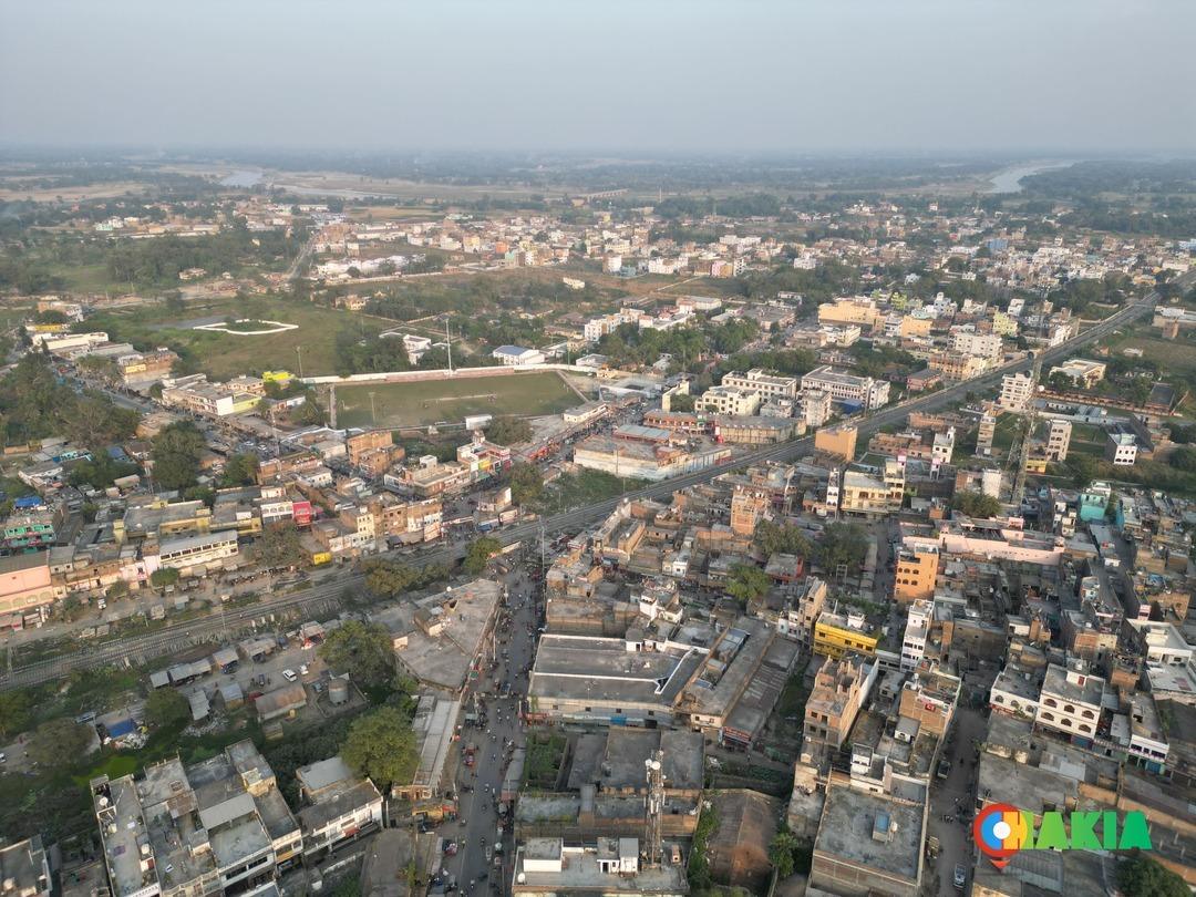 Bird view of Chakia city